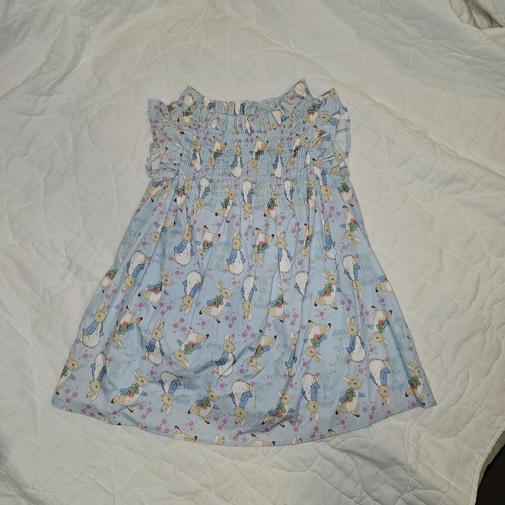 Toddler Baby Girls Beatrix Peter Rabbit Bunny Dress 12 Months Easter Smocked
